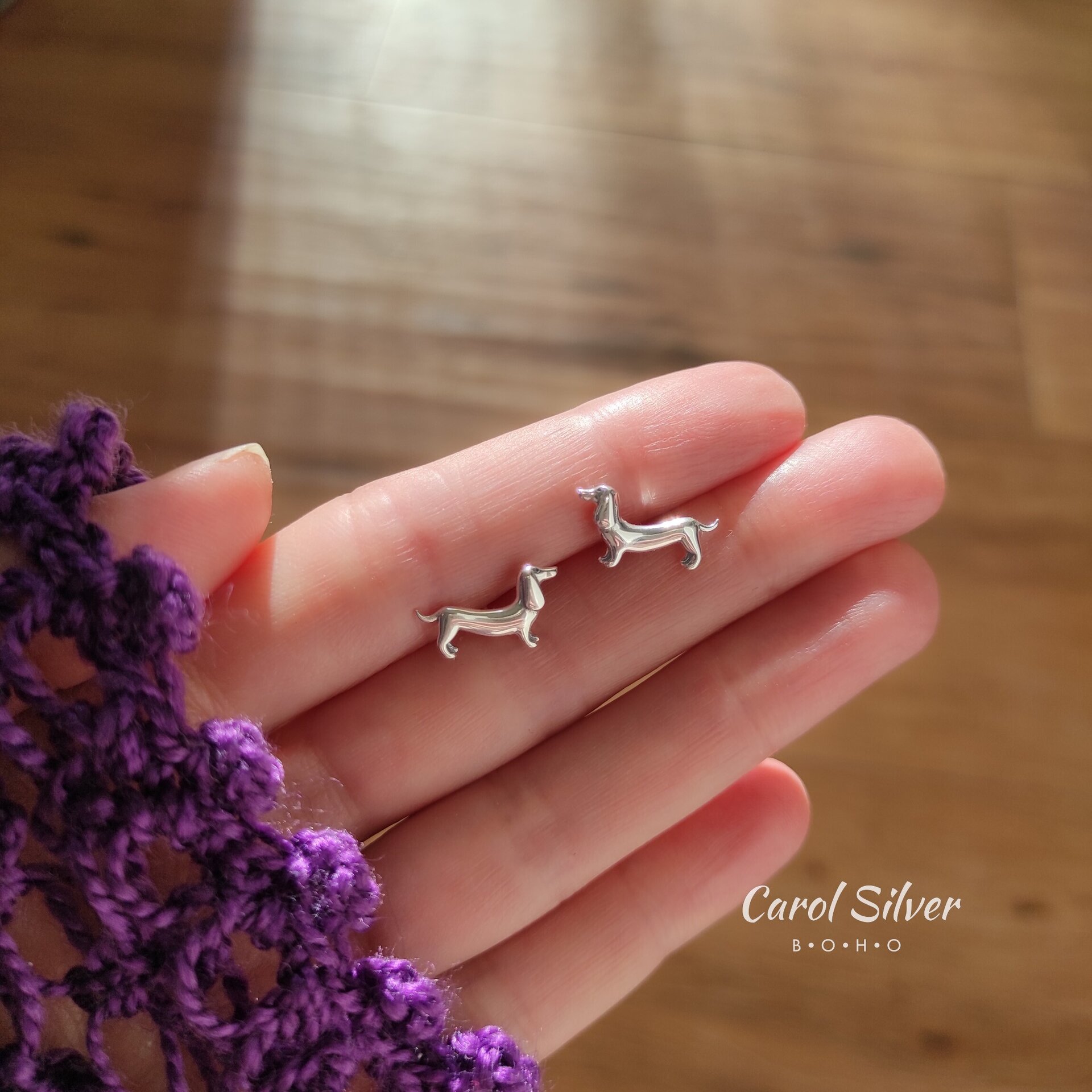 TECKEL DOG EARRINGS - 2